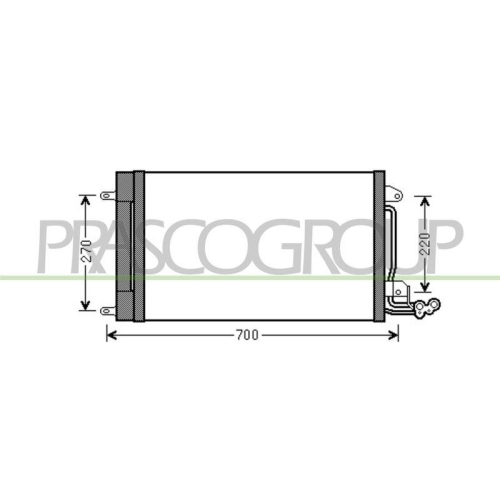 PRASCO Kondensator, Klimaanlage PrascoSelection AD120C001