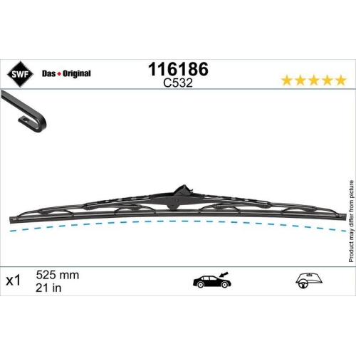 SWF Wischblatt DAS ORIGINAL SINGLE 116186