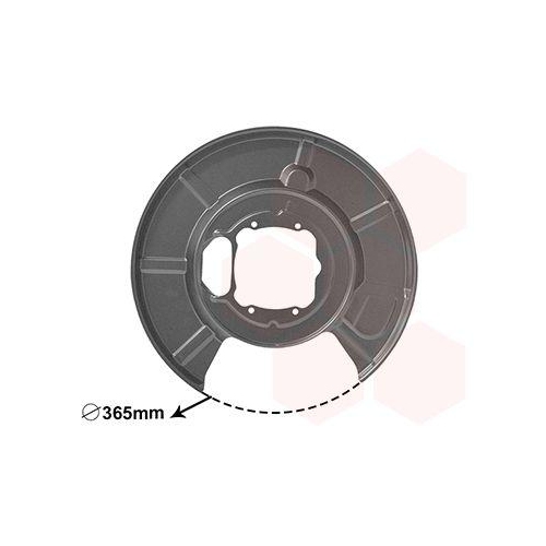 VAN WEZEL Spritzblech, Bremsscheibe 0655374