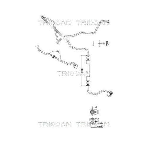 TRISCAN Hochdruck-/Niederdruckleitung, Klimaanlage 9010 16064