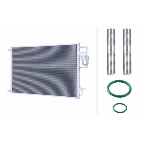 HELLA Kondensator, Klimaanlage >>> Easy2Fit <<< 8FC 366 221-791