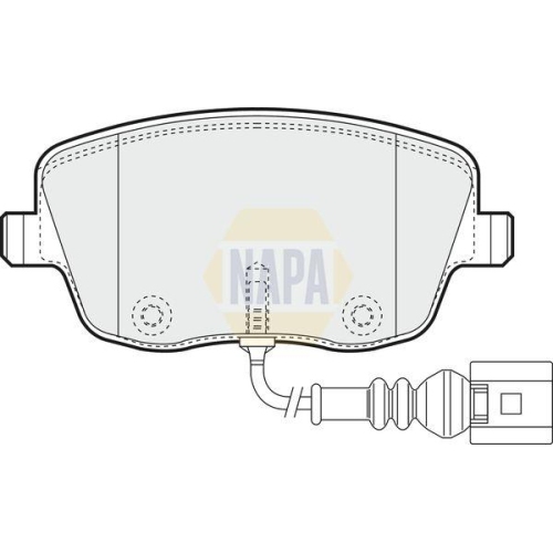 NAPA Bremsbelagsatz, Scheibenbremse NAPA NBP1373