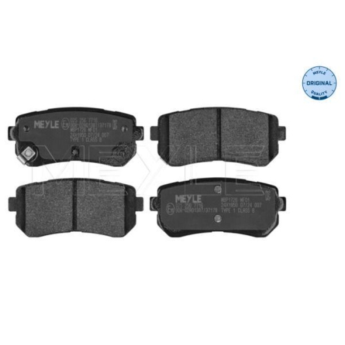 MEYLE Bremsbelagsatz, Scheibenbremse MEYLE-ORIGINAL: True to OE. 025 256 7716