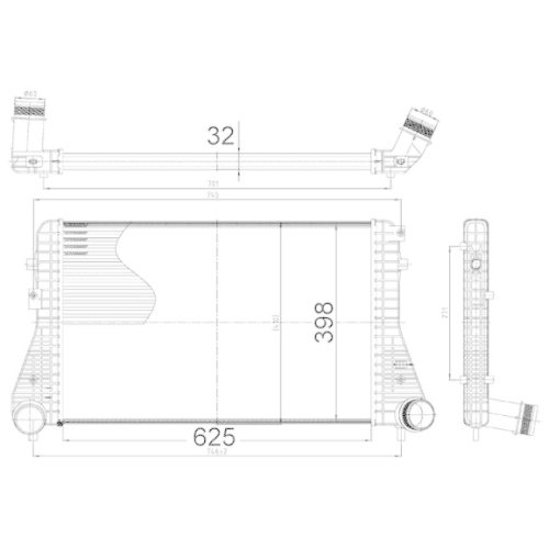 MAHLE Ladeluftkühler BEHR CI 517 000S