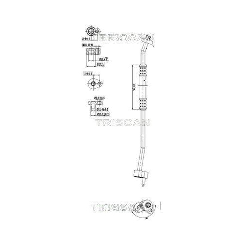 TRISCAN Hochdruck-/Niederdruckleitung, Klimaanlage 9010 16005