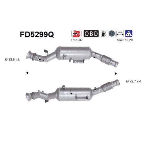 AS Ruß-/Partikelfilter, Abgasanlage