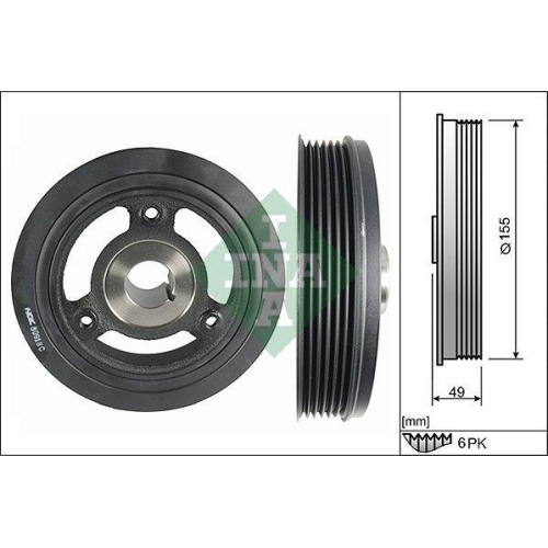Schaeffler INA Riemenscheibe, Kurbelwelle 544 0106 10