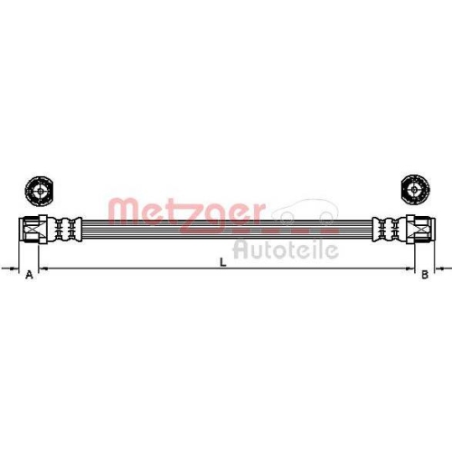 METZGER AUTOTEILE Bremsschlauch 4110224