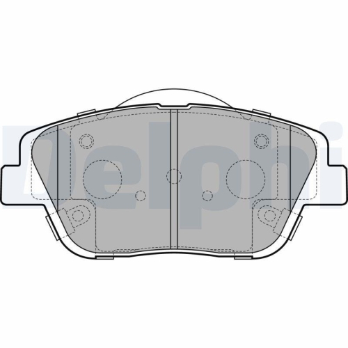 DELPHI Bremsbelagsatz, Scheibenbremse LP2688
