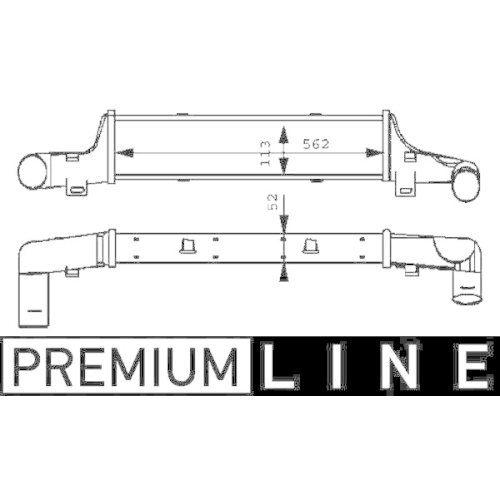 MAHLE Ladeluftkühler BEHR *** PREMIUM LINE *** CI 52 000P