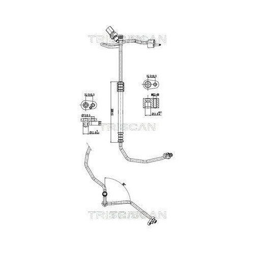 TRISCAN Hochdruck-/Niederdruckleitung, Klimaanlage 9010 29031