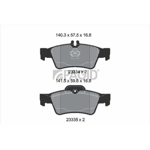 PAGID Bremsbelagsatz, Scheibenbremse T5155N