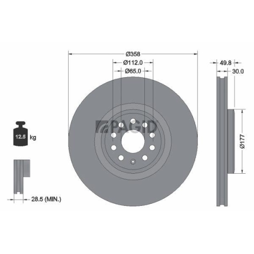 PAGID Bremsscheibe 56375NHC