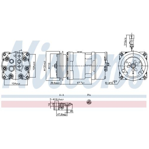 NISSENS Kompressor, Klimaanlage 891098