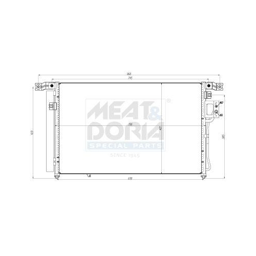 MEAT & DORIA Kondensator, Klimaanlage 991276