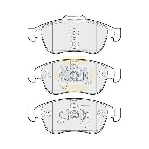 NAPA Bremsbelagsatz, Scheibenbremse NAPA NBP1376