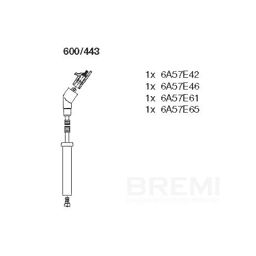 BREMI Z&uuml;ndleitungssatz 600/443