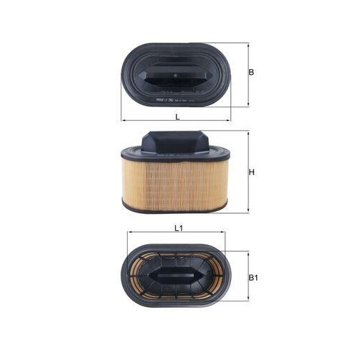 MAHLE Luftfilter LX 2966