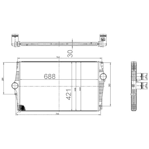 MAHLE Ladeluftk&uuml;hler BEHR CI 520 000S