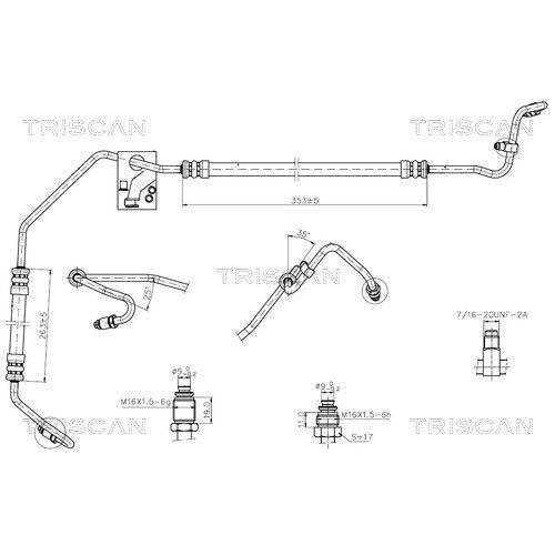 TRISCAN Hydraulikschlauch, Lenkung