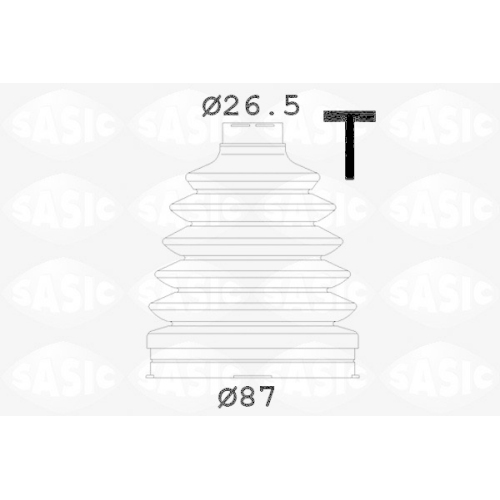 SASIC Faltenbalgsatz, Antriebswelle