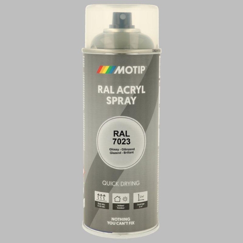 MOTIP Lack RAL 7023 betongrau hochglanz 400 ml 07150