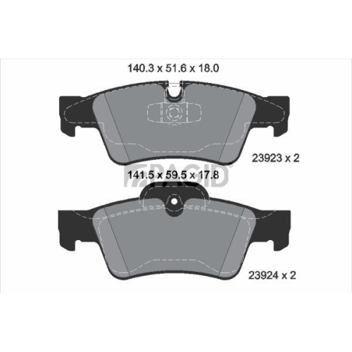 PAGID Bremsbelagsatz, Scheibenbremse T1455N
