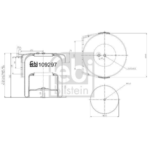 FEBI BILSTEIN Federbalg, Luftfederung 109297