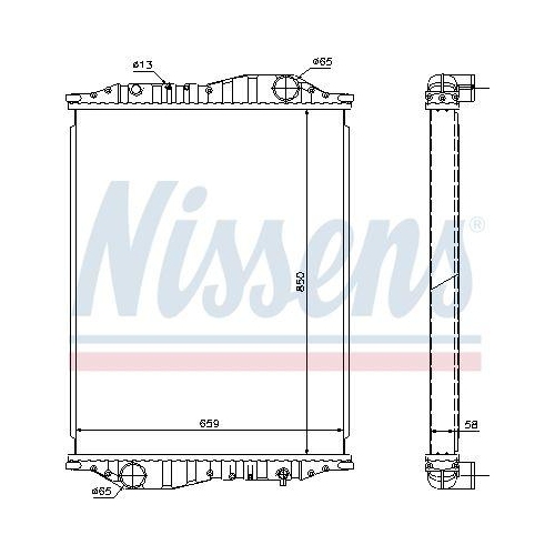 NISSENS K&uuml;hler, Motork&uuml;hlung 69600A