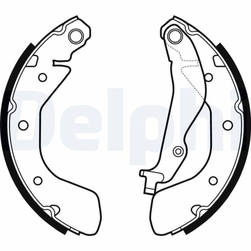 DELPHI Bremsbackensatz LS2134