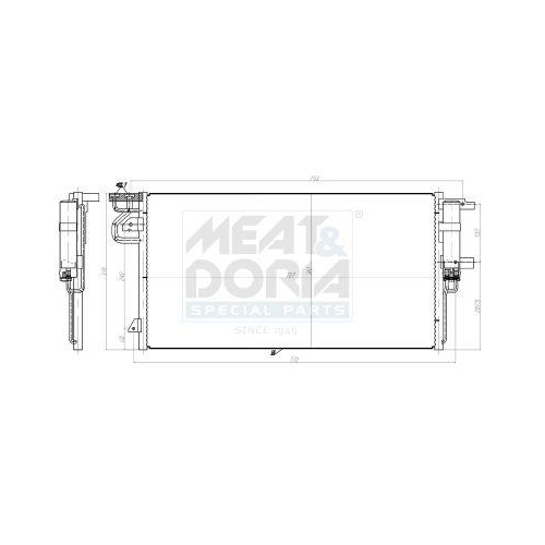 MEAT & DORIA Kondensator, Klimaanlage 991278