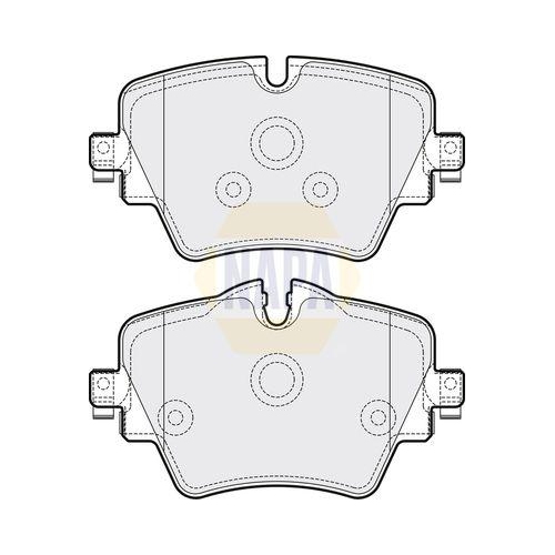 NAPA Bremsbelagsatz, Scheibenbremse NAPA NBP1383