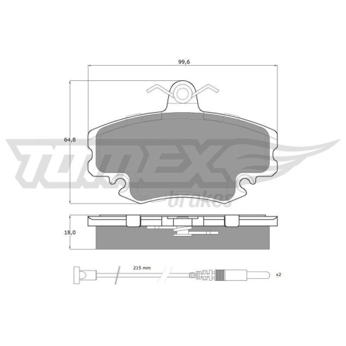 TOMEX Brakes Bremsbelagsatz, Scheibenbremse TX 11-78