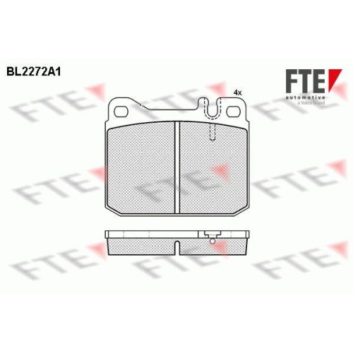 FTE Bremsbelagsatz, Scheibenbremse 9500005