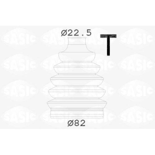 SASIC Faltenbalgsatz, Antriebswelle