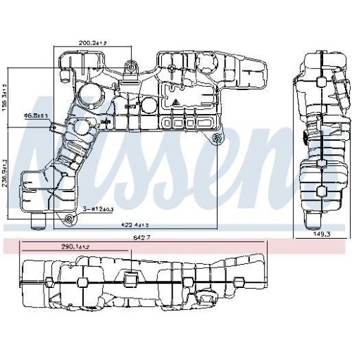 NISSENS Ausgleichsbeh&auml;lter, K&uuml;hlmittel ** FIRST FIT ** 996071