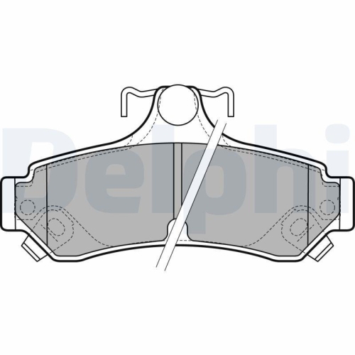 DELPHI Bremsbelagsatz, Scheibenbremse LP2700