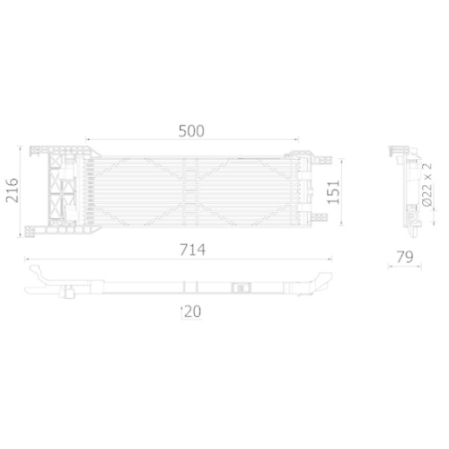 MAHLE &Ouml;lk&uuml;hler, Automatikgetriebe BEHR *** PREMIUM LINE *** CLC 330 000P