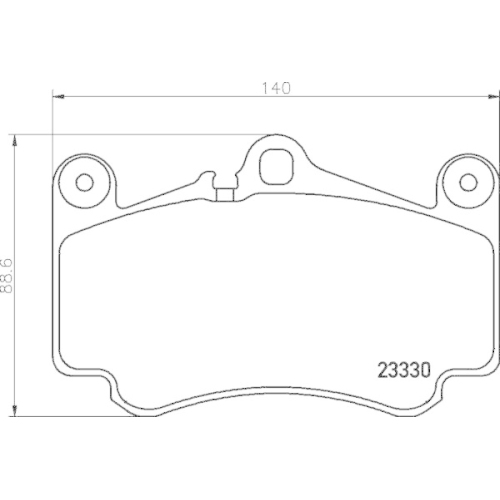 HELLA Bremsbelagsatz, Scheibenbremse 8DB 355 043-081