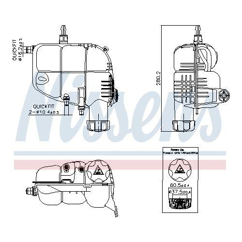 NISSENS Ausgleichsbehälter, Kühlmittel ** FIRST FIT ** 996185