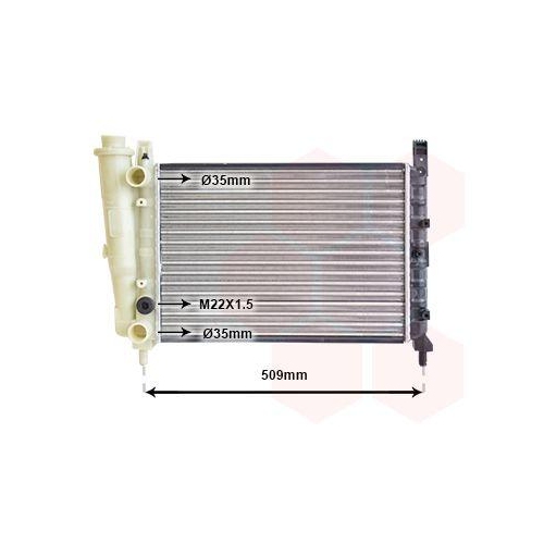 VAN WEZEL K&uuml;hler, Motork&uuml;hlung 17002040