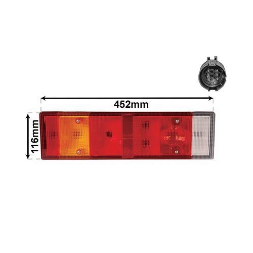 VAN WEZEL Heckleuchte 2812925