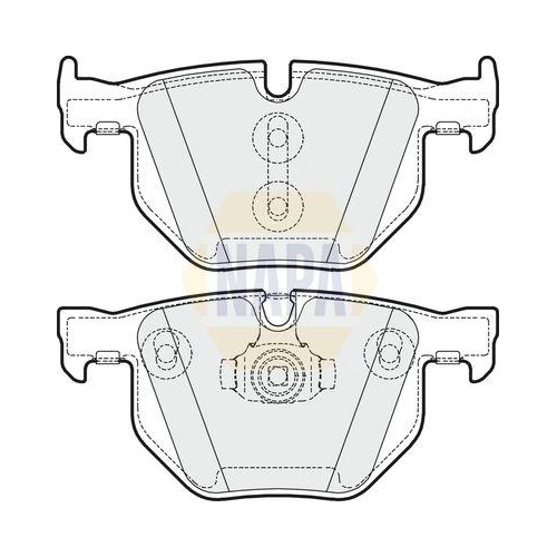 NAPA Bremsbelagsatz, Scheibenbremse NAPA NBP1391
