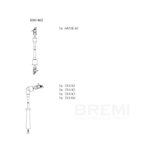 BREMI Z&uuml;ndleitungssatz 600/462