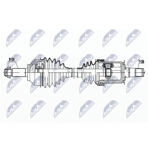 NTY Antriebswelle NPW-BM-161