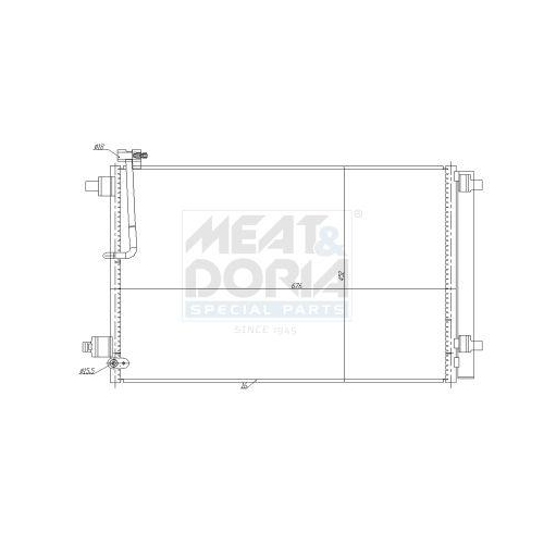 MEAT & DORIA Kondensator, Klimaanlage 991281