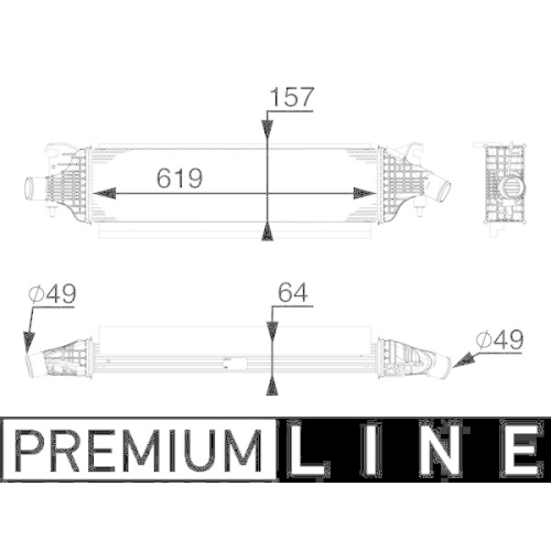 MAHLE Ladeluftk&uuml;hler BEHR *** PREMIUM LINE *** CI 213 000P