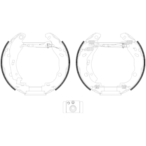 TEXTAR Bremsbackensatz Shoe Kit Pro
