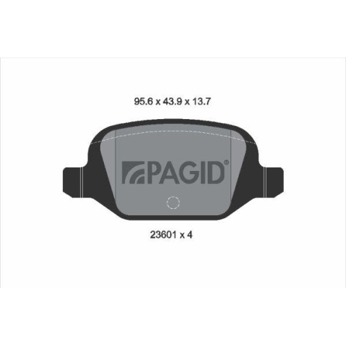 PAGID Bremsbelagsatz, Scheibenbremse T1260N