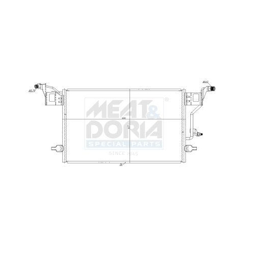 MEAT & DORIA Kondensator, Klimaanlage 991283